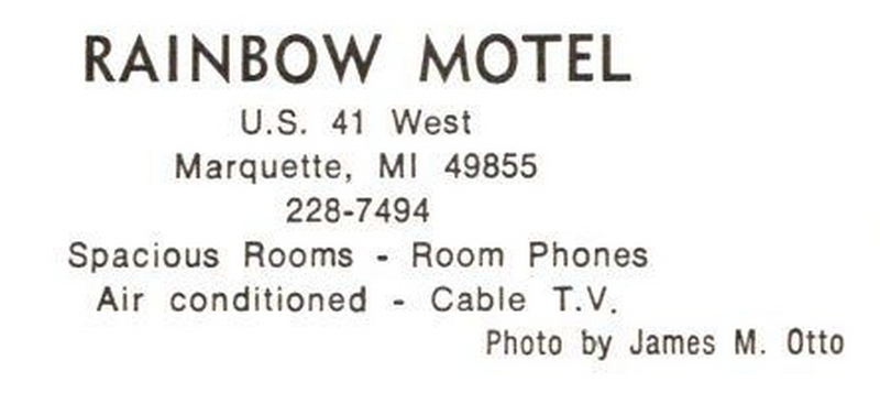 Rainbow Motel - Old Postcard Photo (newer photo)
